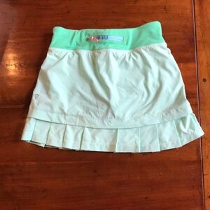 Cute girls mint green tennis skirt from ivivva